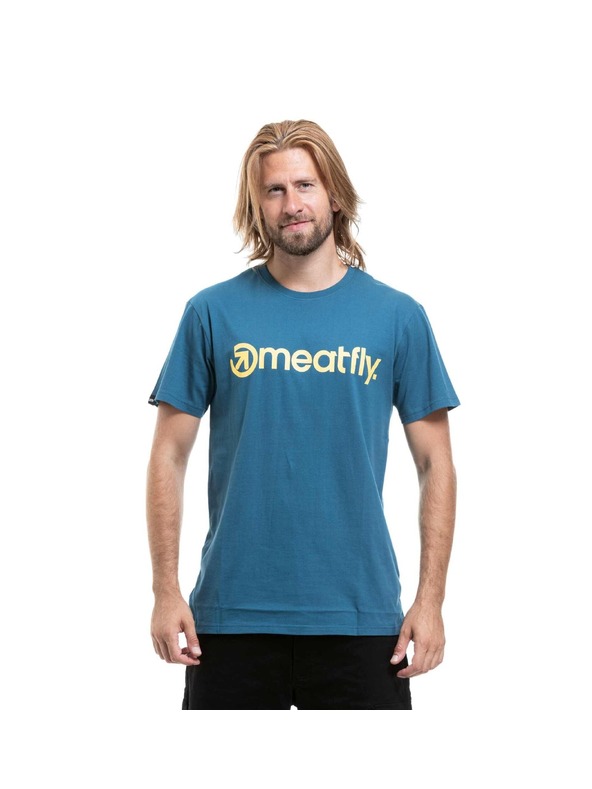 Meatfly Meatfly férfi póló MF Logo Super Teal