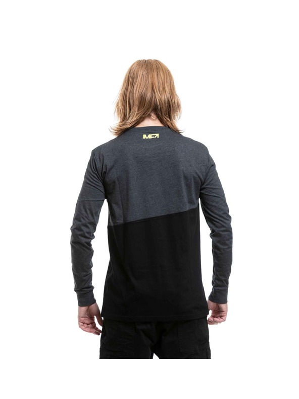 Meatfly Meatfly férfi hosszú ujjú póló Judgement Charcoal Heather / Black