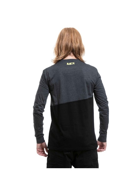 Meatfly Meatfly férfi hosszú ujjú póló Judgement Charcoal Heather / Black