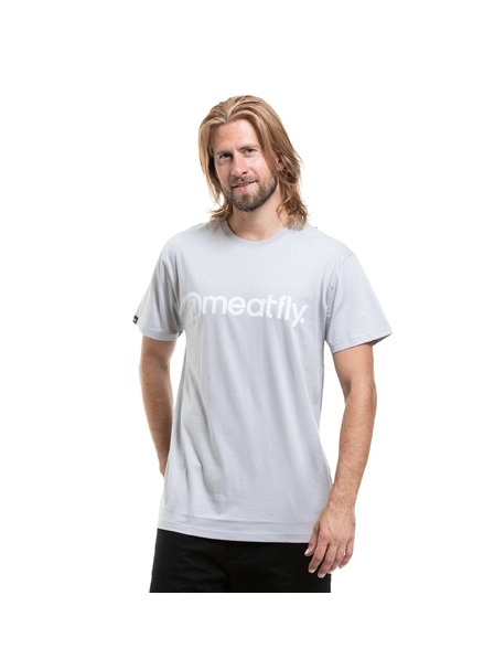 Meatfly Meatfly férfi póló MF Logo Quiet Gray