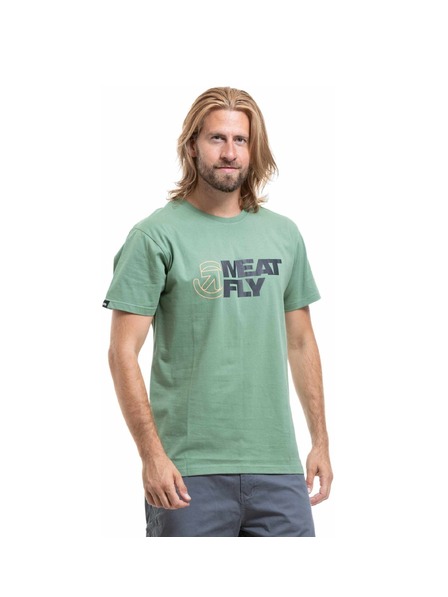 Meatfly Meatfly férfi póló Revital Hedge Green