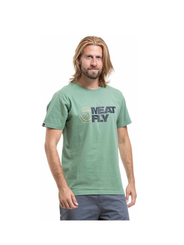 Meatfly Meatfly férfi póló Revital Hedge Green