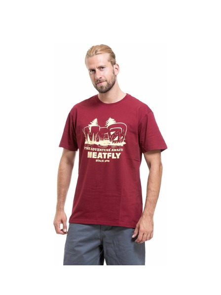 Meatfly Meatfly férfi póló Adventure Brown Red