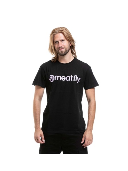 Meatfly Meatfly férfi póló MF Logo Lila / Black