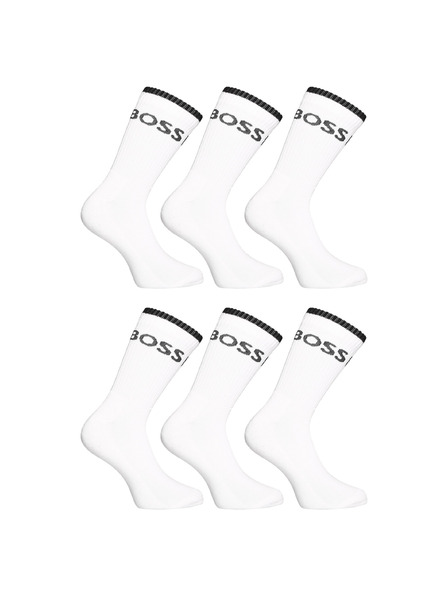BOSS Hatcsomag - BOSS hosszú fehér zokni