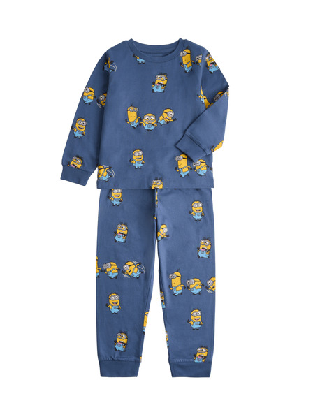 Marks & Spencer Minions™ pizsamakomplett tiszta pamutból (1–16 év) Marks & Spencer kék